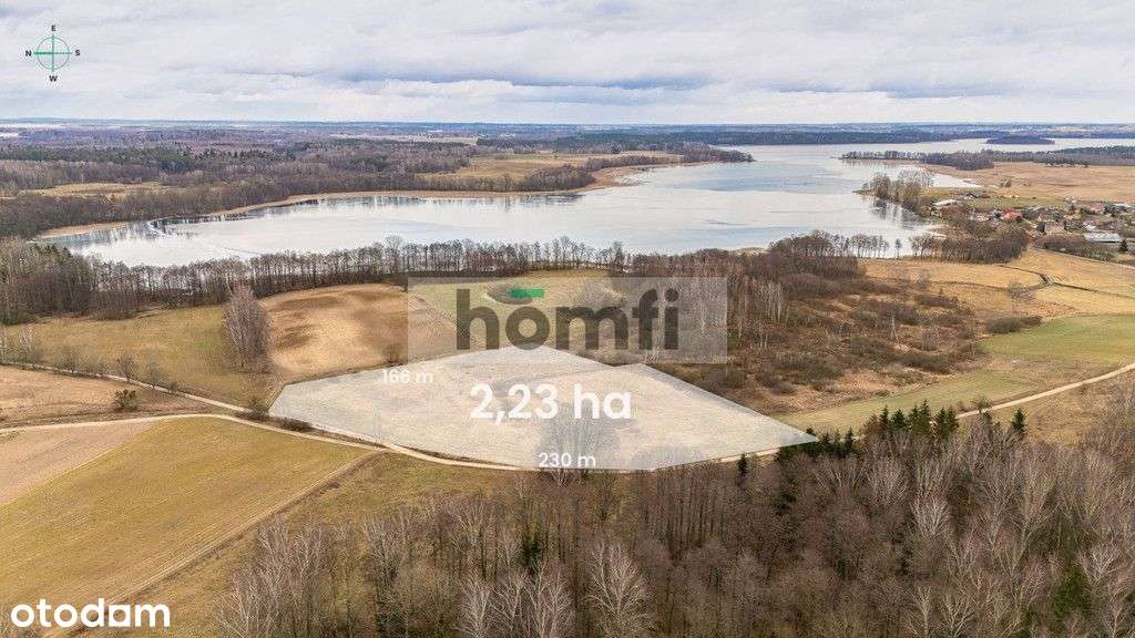 Atrakcyjna działka 2,23 ha na Mazurach - Pełny obrazek: 3/9