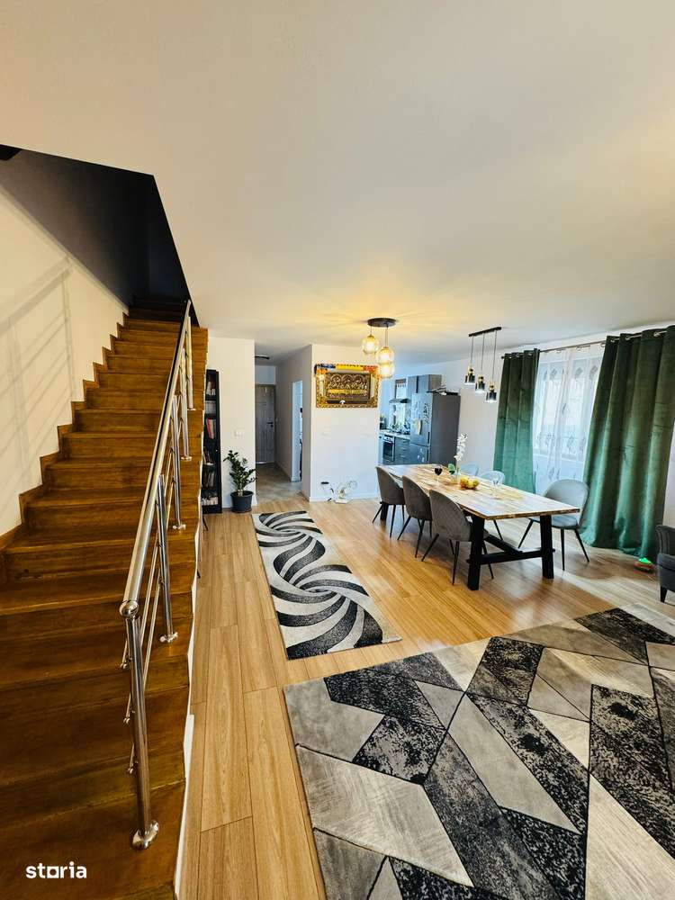 Vila|Duplex de vanzare Balotesti cu etaj si mansarda mobilata lux-1