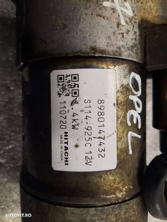 electromotor opel astra h 1.7cdti Opel zafira b 1.7cdti Opel meriva 1.7cdti Opel astra j 1.7cdti - 4