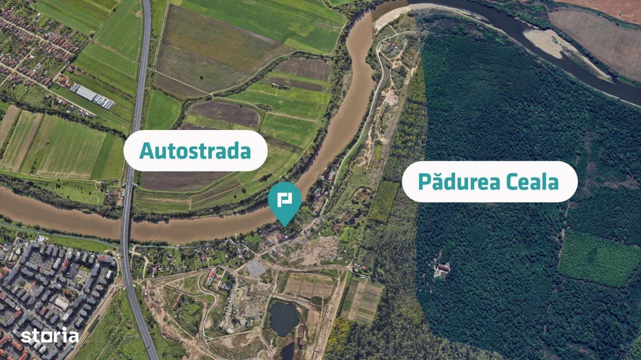 Teren intravilan 2.600 mp pe Malul Mureșului Alfa - Imagine principală: 4/16