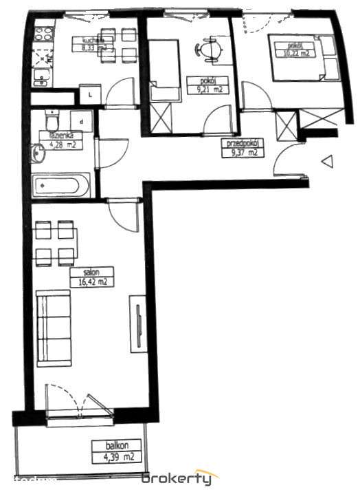 Wykończone mieszkanie w inwestycji Punkt Piękna-13
