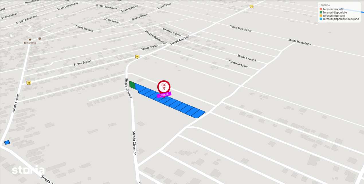 Teren Intravilan Ciresilor Com. Berceni | utilitati: la strada | #CG17 - Imagine principală: 5/12