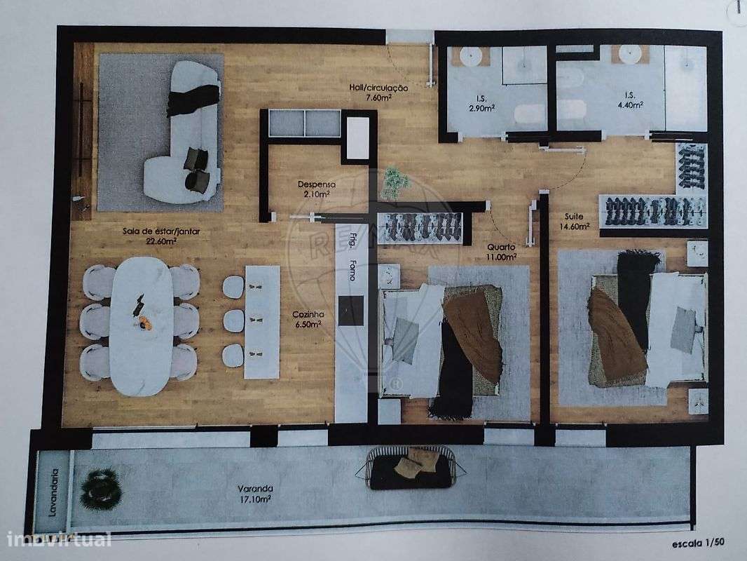 Apartamento T2 para venda - Grande imagem: 4/4