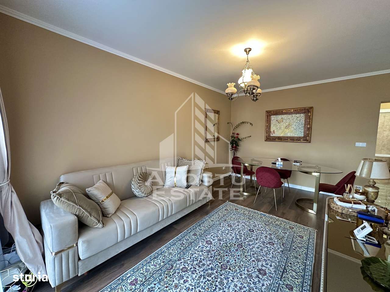 Apartament de lux cu 2 camere, mobilat la etajul 1 in Giroc la asfalt. - Imagine principală: 3/16