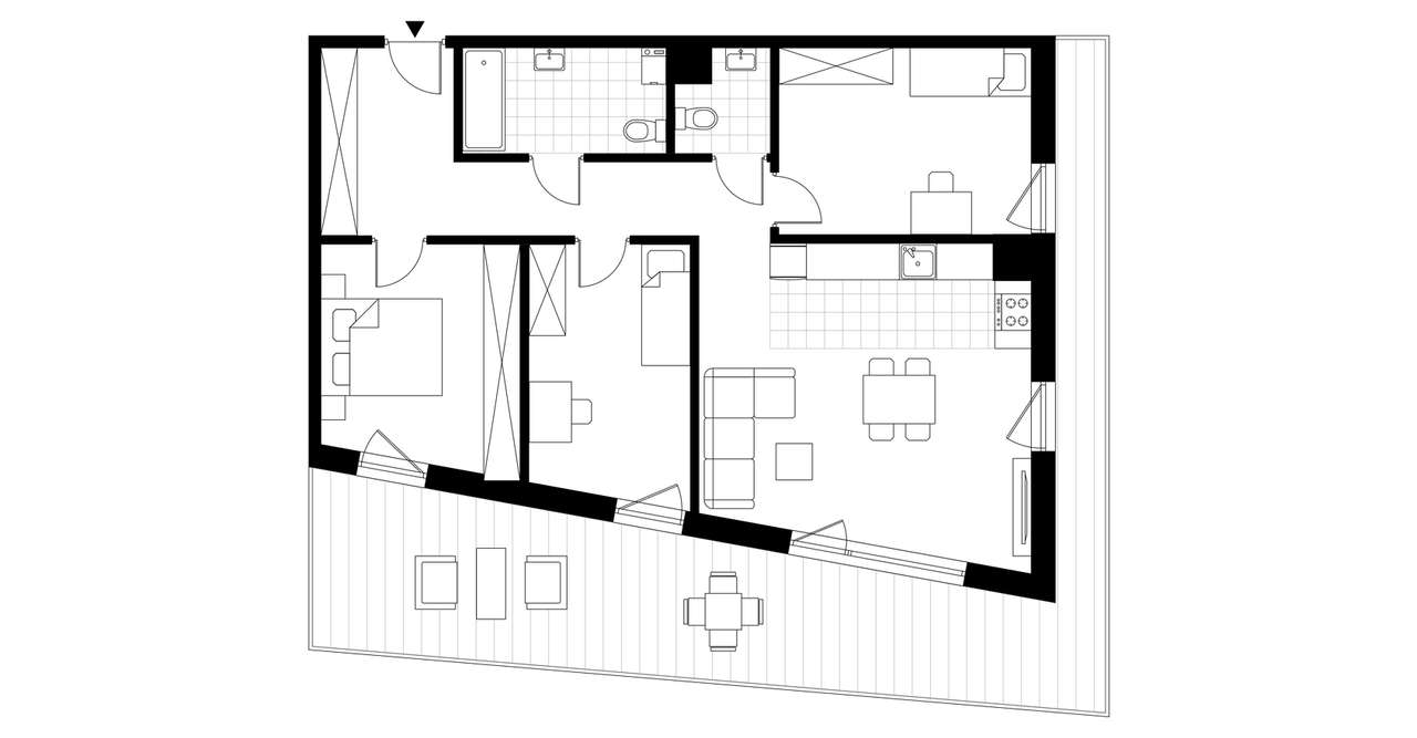 4-pokojowe mieszkanie 85m2 + loggia - Pełny obrazek: 3/8