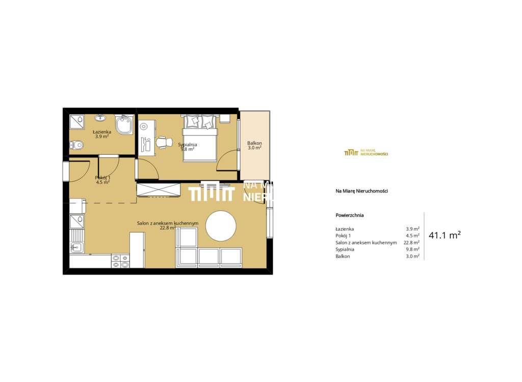 ul.Krakowska | 9 piętro | 2 pokoje-2