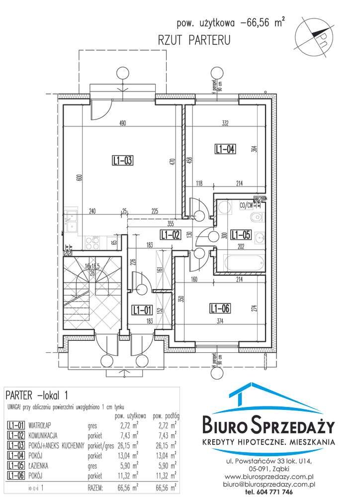 PRZESTRONNE 3 POKOJE+2MP+OGRÓDEK-BLISKO SZKOŁY - Pełny obrazek: 3/11