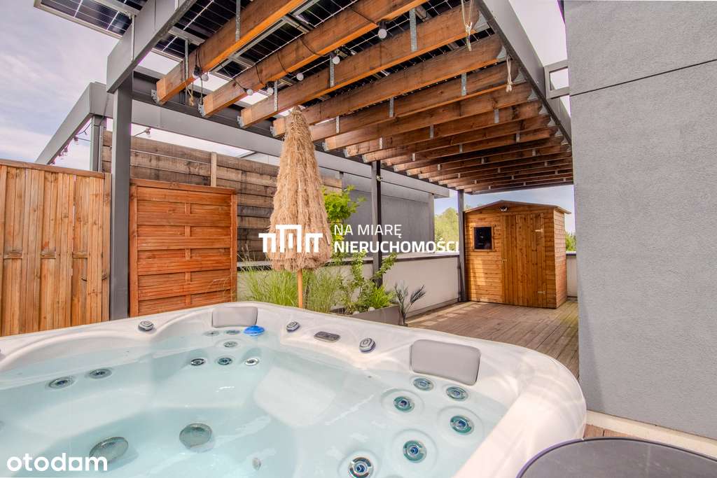 Taras na dachu, Jacuzzi, Fotowoltaika, Wiata x2-13