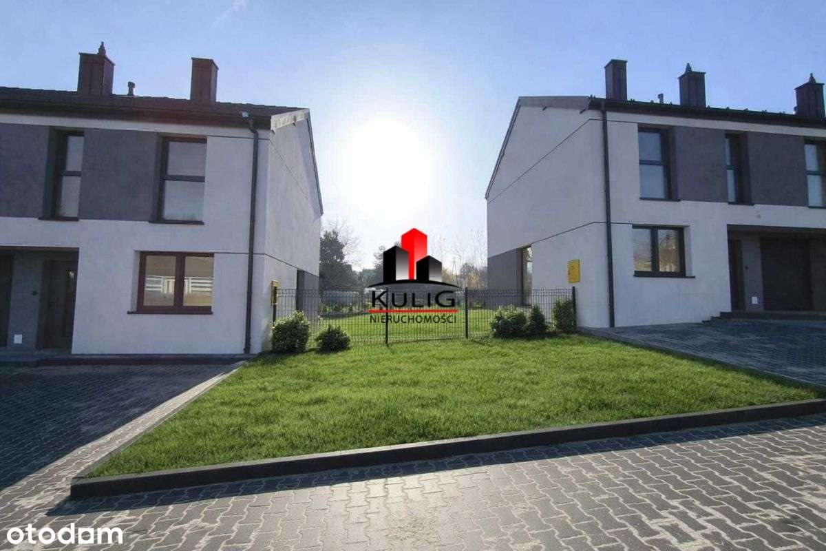 gm.Niepołomice, bliźniak 5 pokoi z garażem, ogród