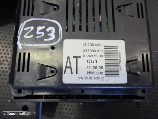 Display Relogio 13208089 OPEL ZAFIRA 2006 - 3