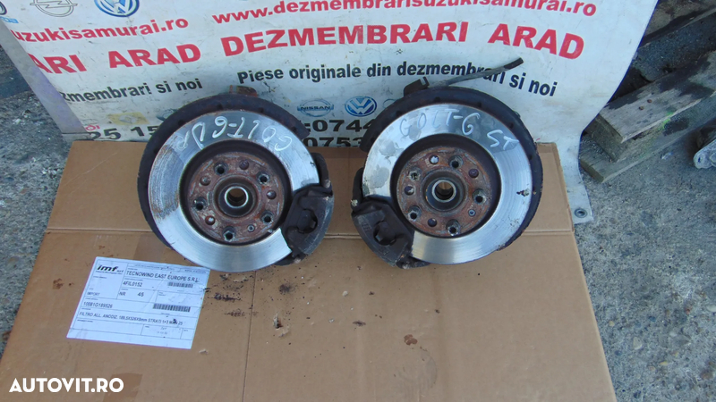 Fuzeta VW Golf 6 an 2008-2014 fuzete fata stanga dreapta Golf 6 Plus Touran Skoda octavia Audi A3 Seat leon - 2