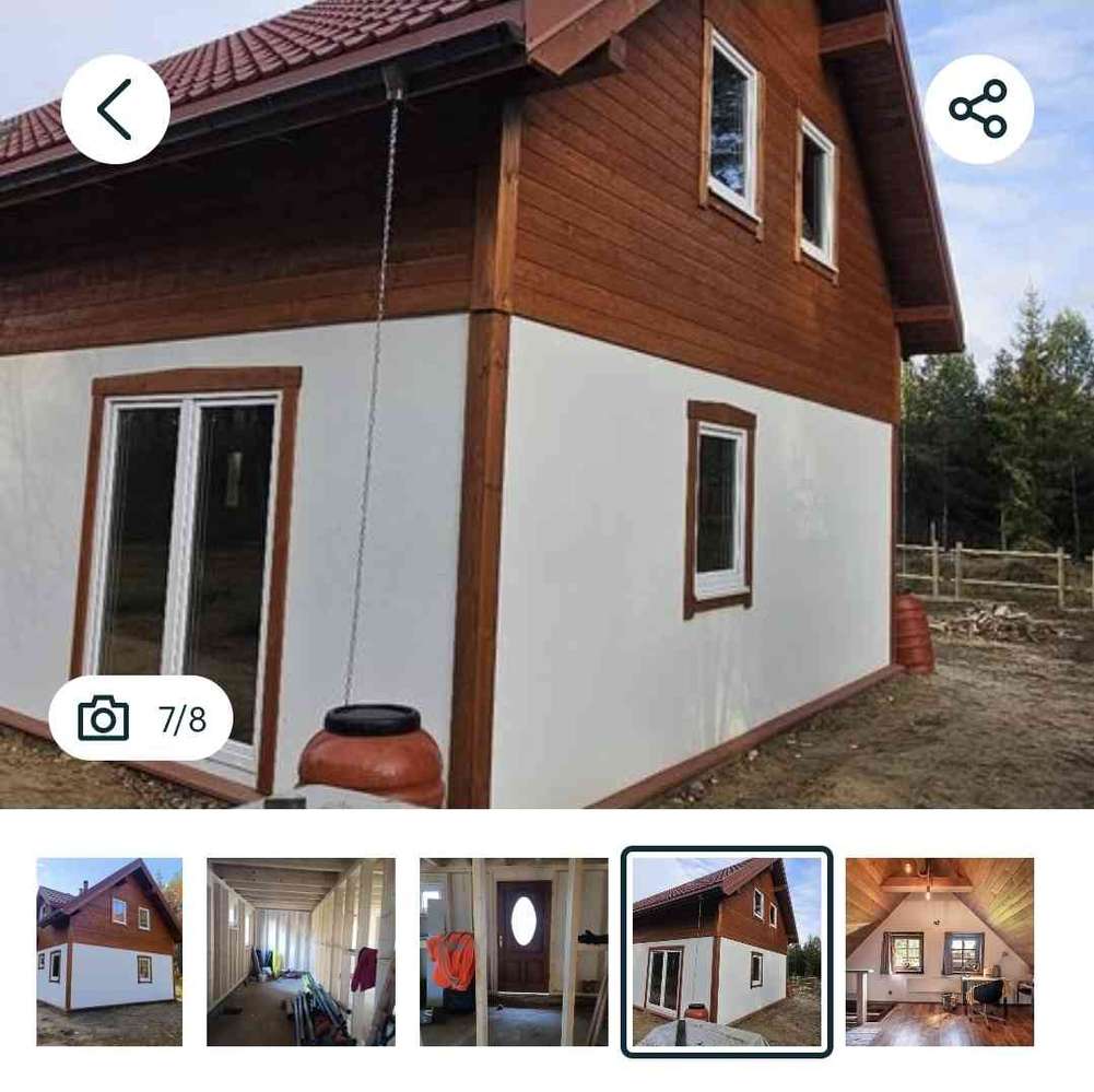 Stylowy Dom wolostojacy 14 km od Olsztyna las Łanski