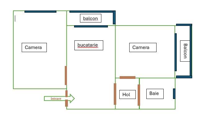 Apartament 2 camere, Zona Girocului-8