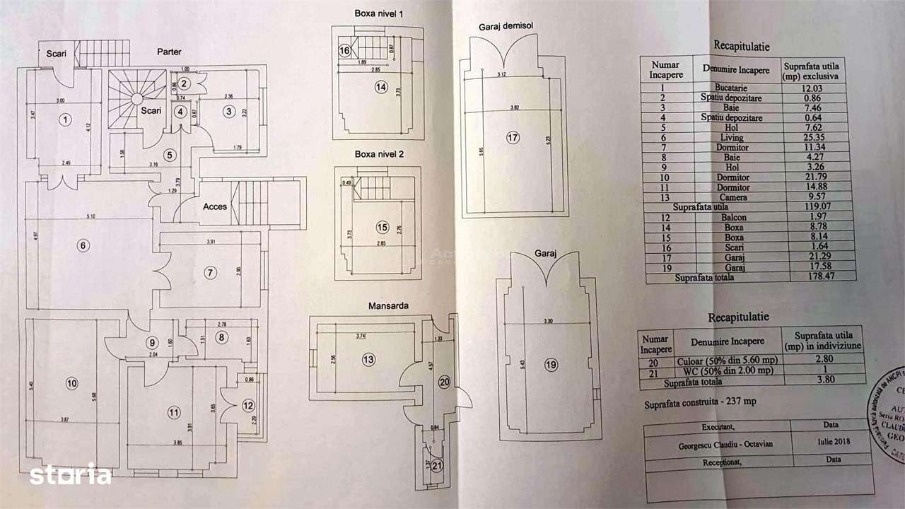 4 cam floreasca, plus 1 cam mansarda(birou), in vila, curte, garaj - Imagine principală: 4/20