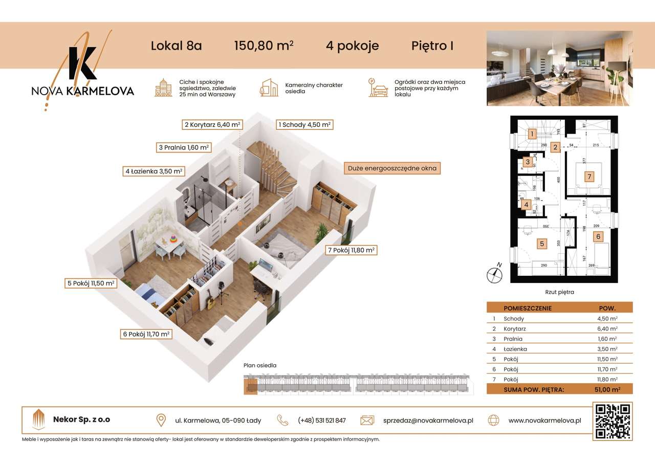 4-pokojowy dom 102m2 + ogródek Bez Prowizji - Pełny obrazek: 3/9