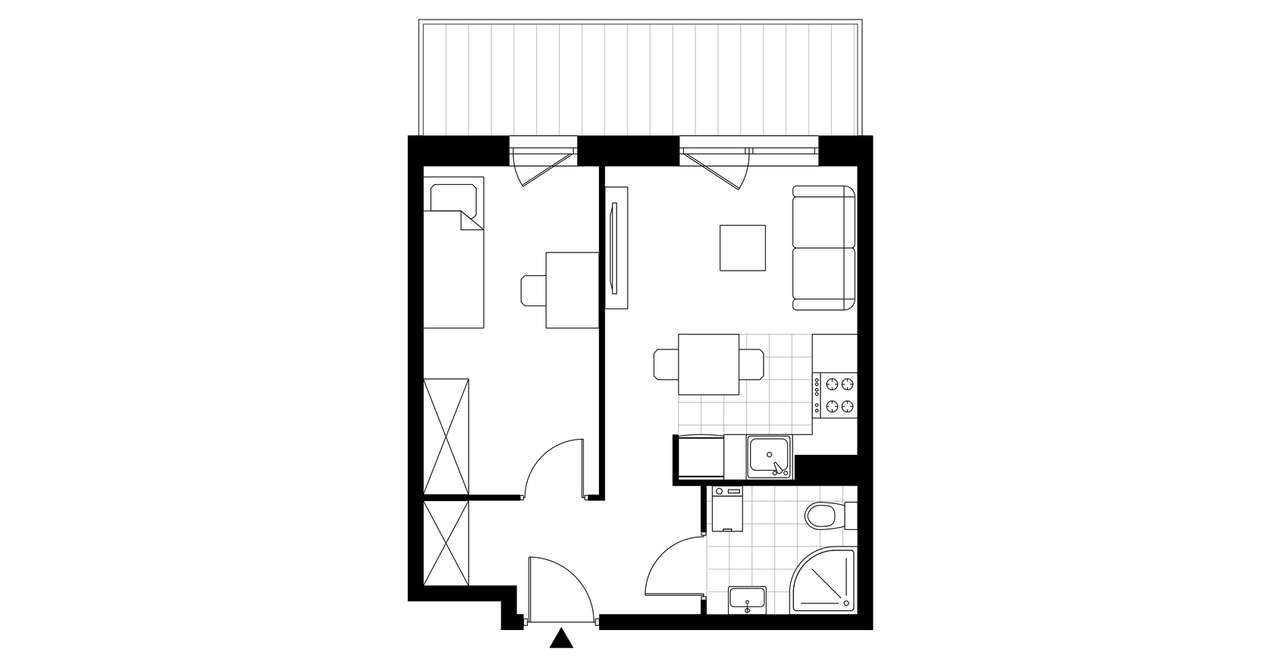 Zakątek Łokietka | mieszkanie 2-pok. | A6 - Pełny obrazek: 4/7