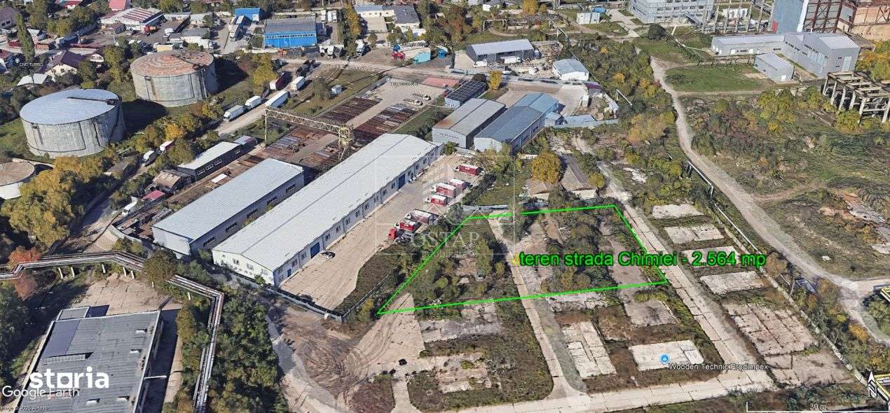 Teren industrial de vanzare-2.564 mp-strada Chimiei-acces TIR-1