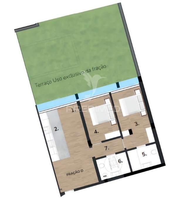 Apartamento T2 com terraço em Sines - Grande imagem: 2/13