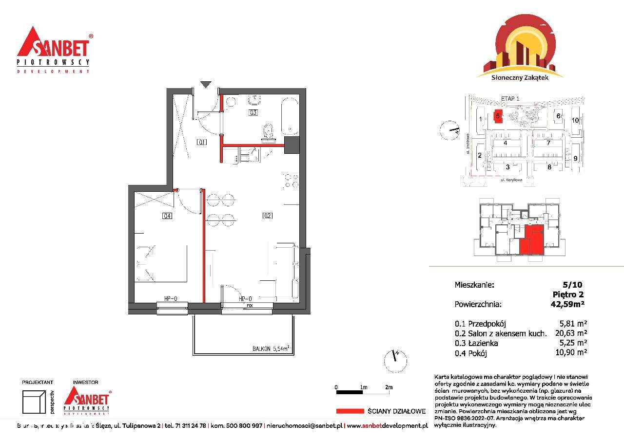 Duży Salon | Balkon | 2 Pokoje - Pełny obrazek: 2/7