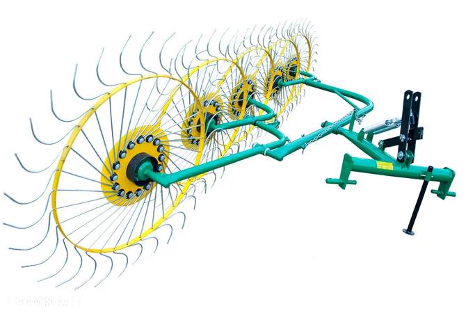Zgrabiarka grabiarka karuzelowa do siana 3,5m 4,2m nowe grabiarko przewracarka taśmowa gwiazdowa - 6