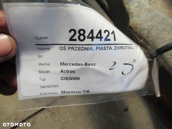 OŚ PRZEDNIA, PIASTA, ZWROTNICA MERCEDES-BENZ ACTROS MP2 / MP3 2002 - 2022 2044 - 12