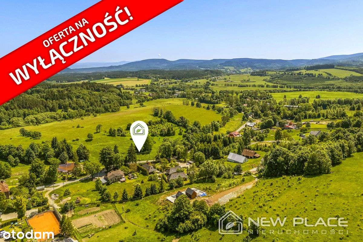 Działka na wzniesieniu, z widokiem na góry