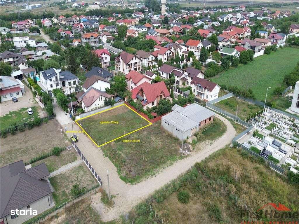 Teren Sos Vrancei, Obor,539 mp, deschidere 22 ml - Imagine principală: 1/8