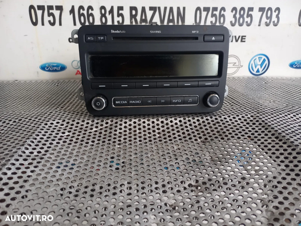 Radio Cd Cu Mp3 Skoda Fabia 2 ll  An 2007-2008-2009-2010-2011-2012-2013-2014 Cod 5J0035161D  - Dezmembrari Arad - 5