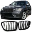 Grile duble pentru BMW X1 E84 negru lucios - 4