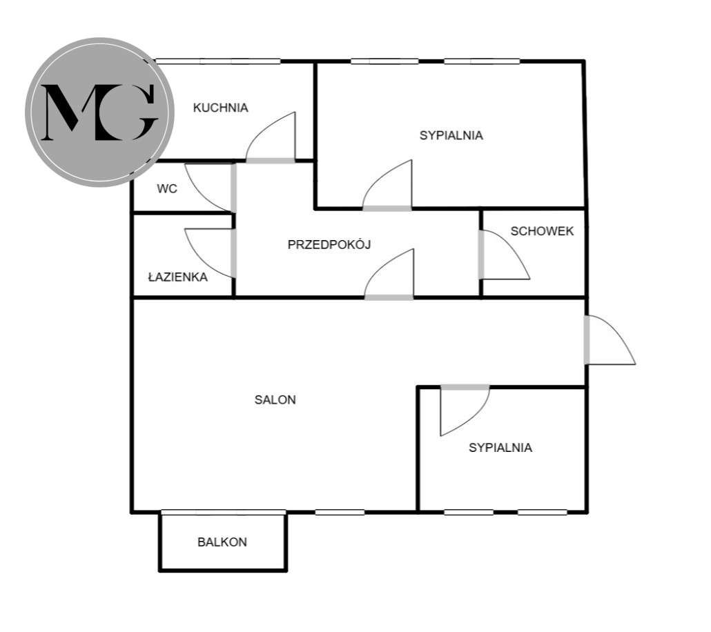 Mieszkanie 3 pokoje 65m2 Krzymińskiego Inowrocław-18