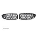 GRELHA PARA BMW SERIE 4 F32 F33 F36 LOOK M4 PRETO CROMADO - 3