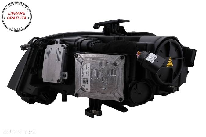 Faruri Cu Lumini de zi Integrate LED (DRL) Audi A4 B8 8K (2009-10.2011) Negre- livrare gratuita - 4
