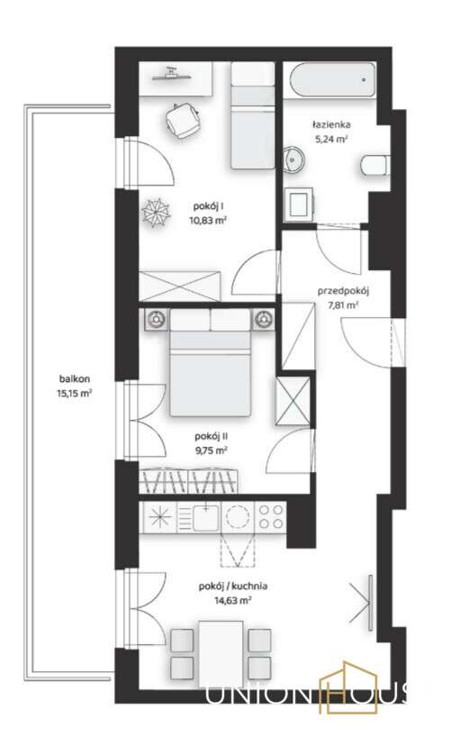 3-pokoje, balkon, Prądnik Biały – bez prowizji!-4