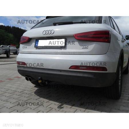 Carlig de remorcare pentru Audi Q3 SUV demontabil verticat- din 2011- - 5