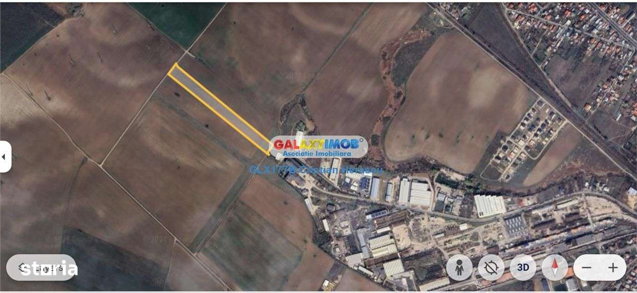 Teren industrial 23 euro\/mp Chitila Oxigenului 19 914 mp deschidere - Imagine principală: 1/1