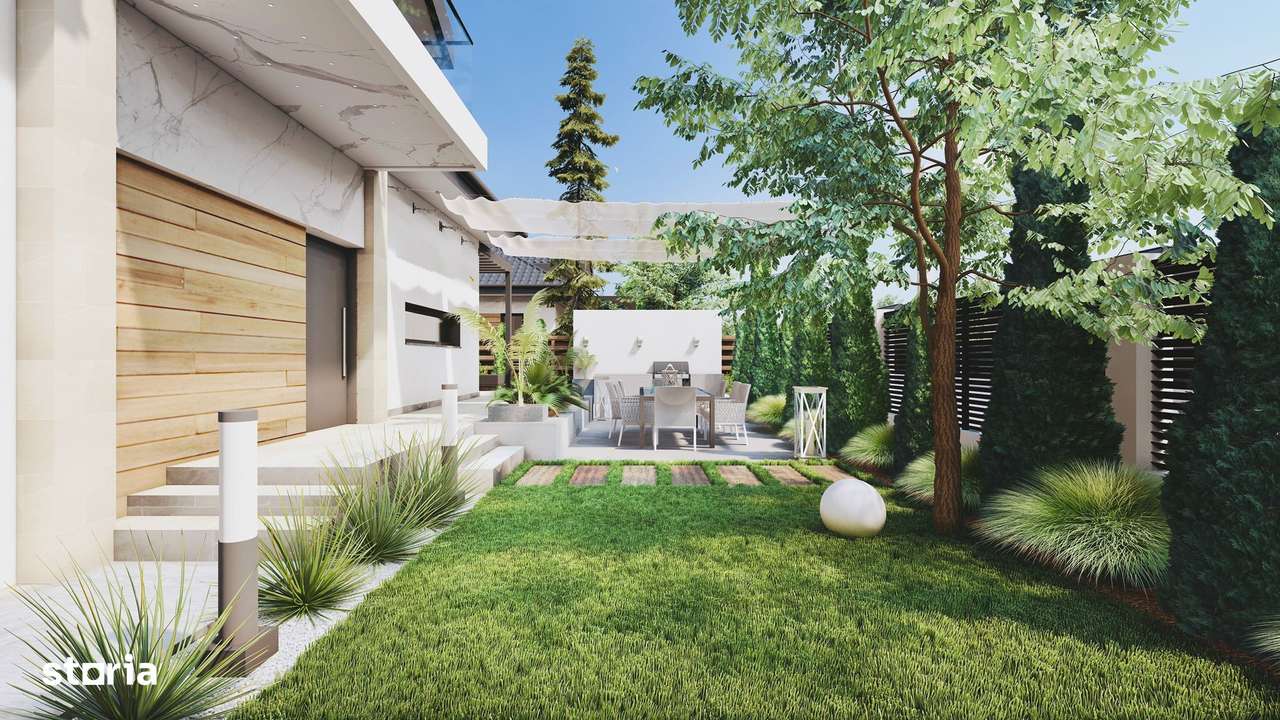 Casa P+M cu ventilatie HVAC | Panouri fotovoltaice | Pompa de caldura-0