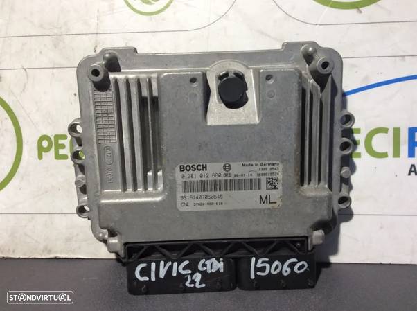 Centralina Motor Honda Civic 2.2 CDTI  0281012660   37820-RSR-E16 - 1