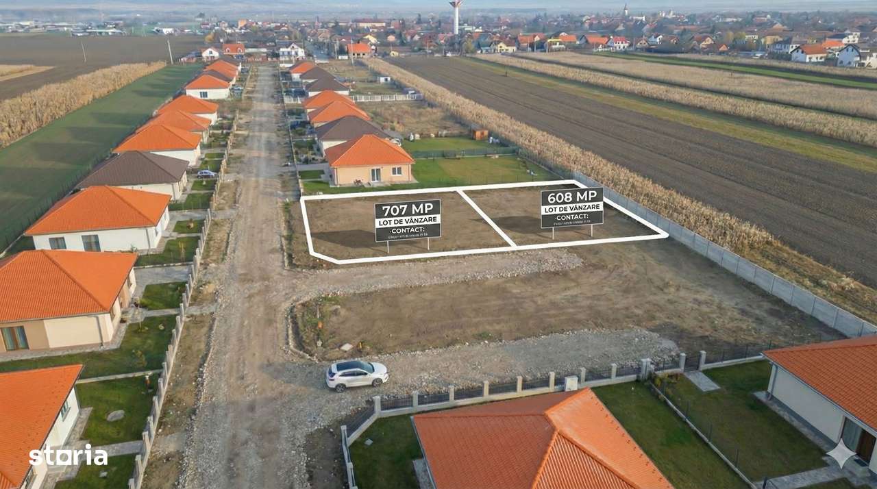 Teren Intravilan de Vânzare în Prejmer, 707 mp, Toate Utilitățile-0