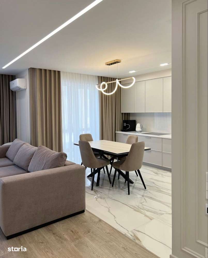 Apartament 2 camere, incalzire in pardoseala și aer condiționat