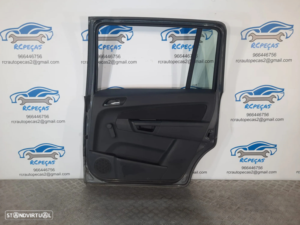 PORTA PORTAS TRASEIRA TRÁS DIREITA OPEL ZAFIRA B PUXADOR VIDRO - 3