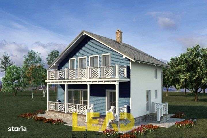 Comision 0%, Casa in constructie P+M, 80 mp utili, cu foisor si teren - Imagine principală: 1/9