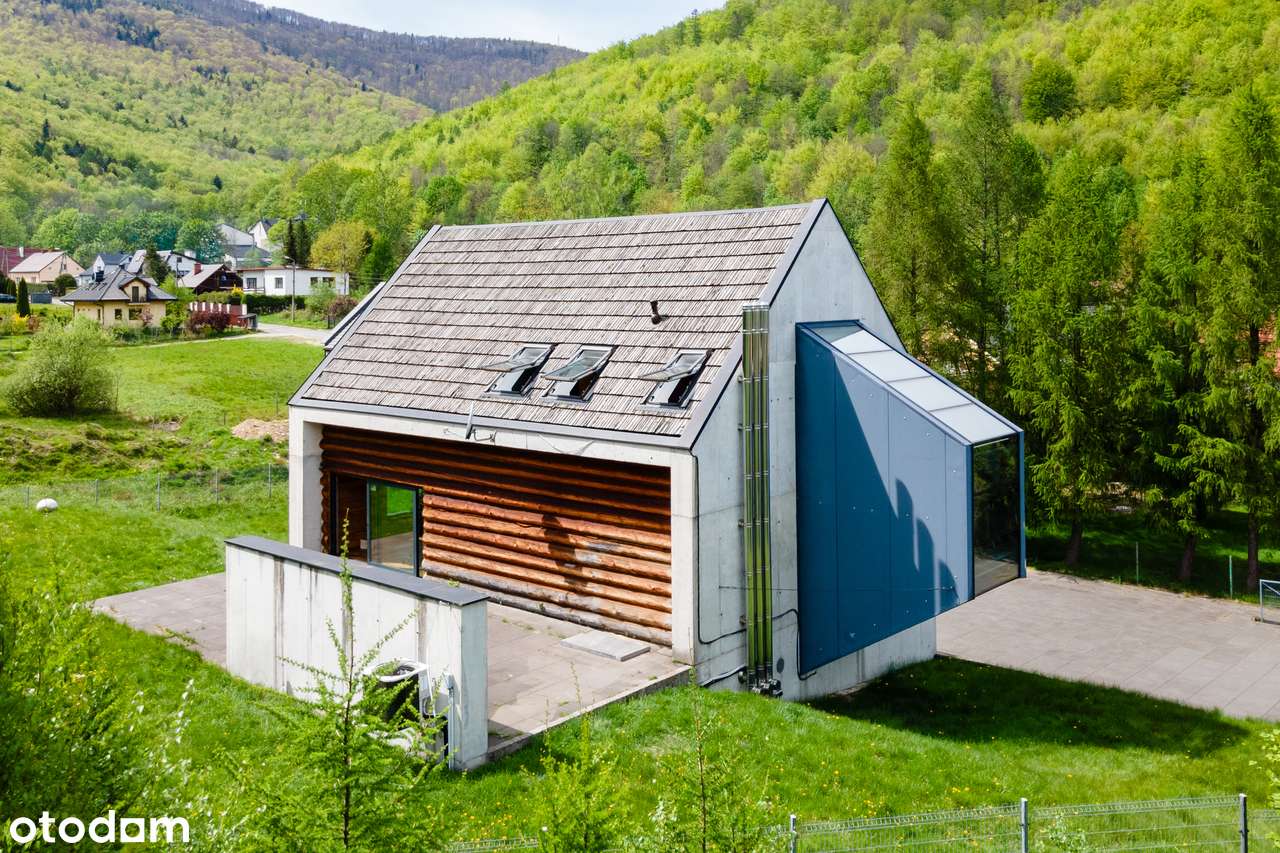 Betonowa stodoła w górach – Twoja luksusowa oaza w Bystrej-1