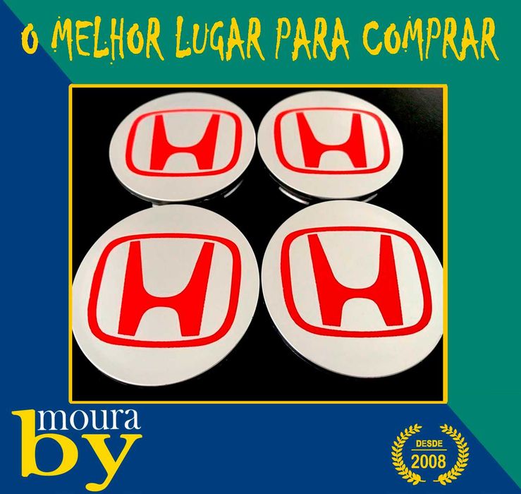 Centros de Roda Honda Emblemas traseiros dianteiros de volante
