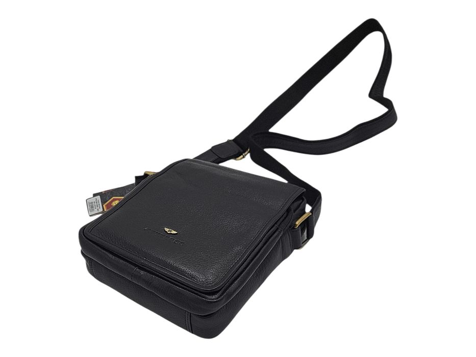 Listonoszka męska skórzana Peterson czarna