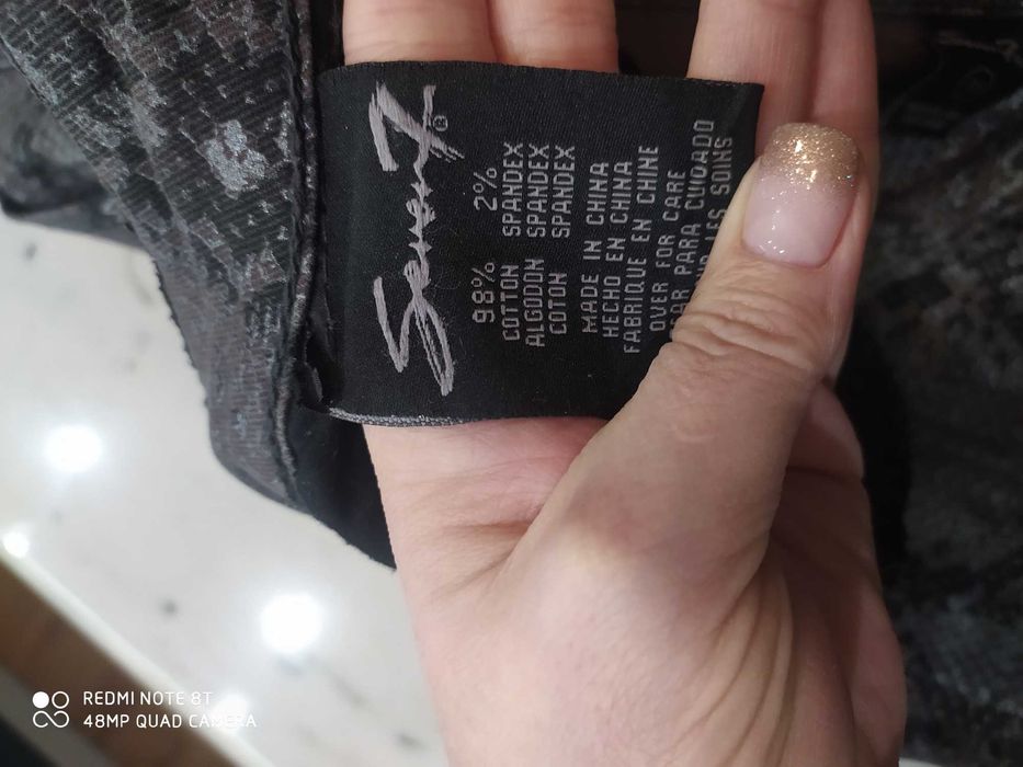 Seven jeans szare L strechowane