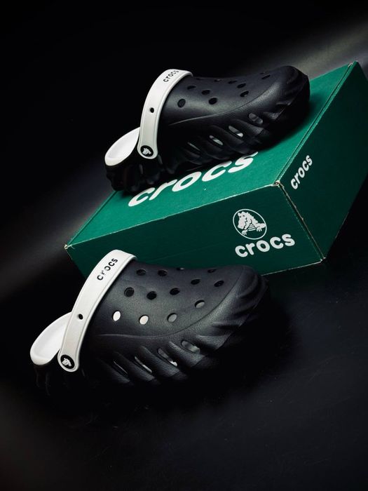 Crocs Echo Gum Ro Clog мужские кроксы черные уличные шлепки crocs пляжные тапки /крокс
