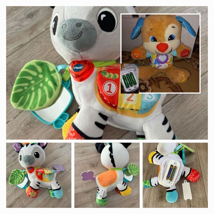 Мягкая дорожная игрушка VTech On-the-Go Zebra