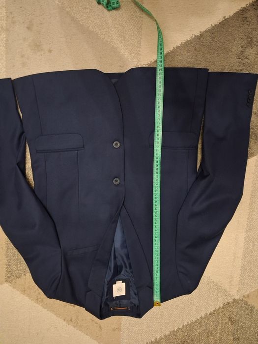 Granatowy garnitur na 170 cm