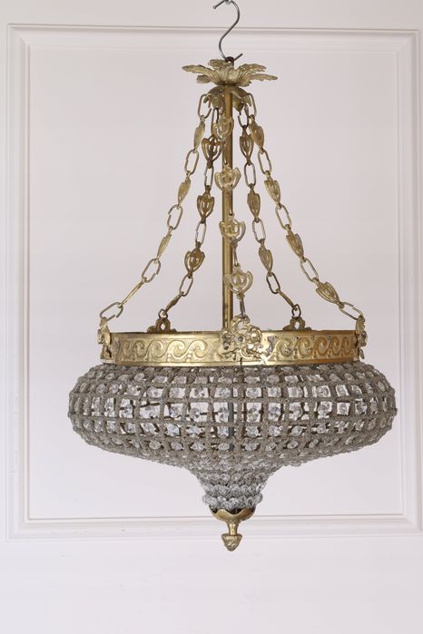 Lampa Żyrandol Kryształ - Grzybek 70 X 50 Cm