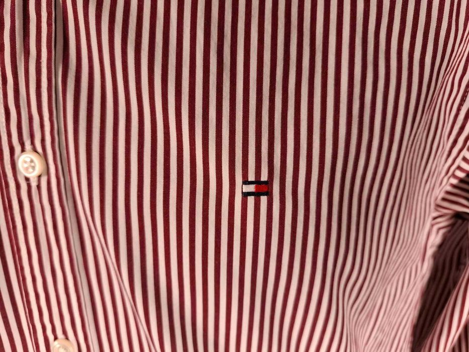 TOMMY HILFIGER New York Fit Koszula Męska M Bawełna Oryginalna Super Stan